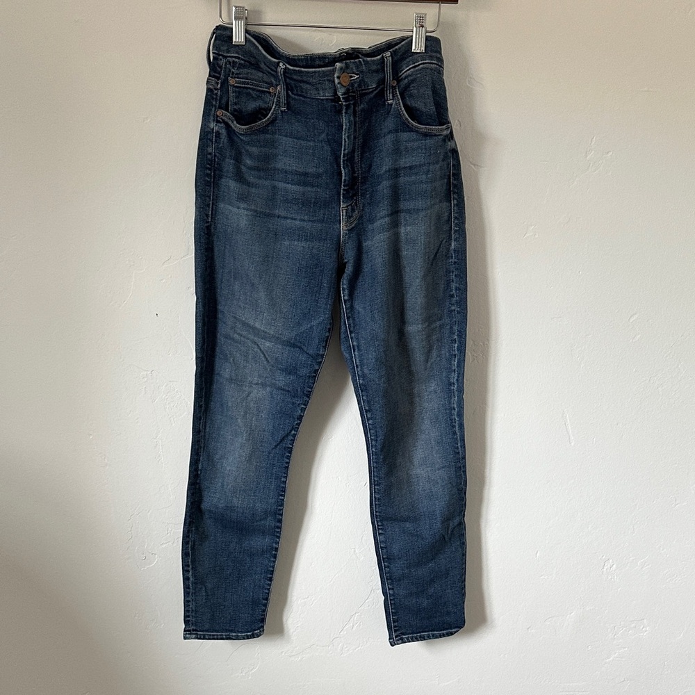 MOTHER High Waisted Looker Crop in Parden my French